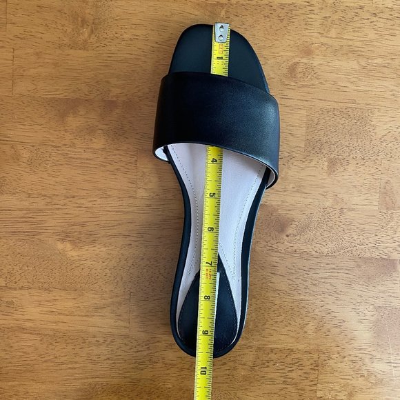 NWOT Size 7 (EU 38) black leather H&M slide - Picture 8 of 9